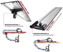 Mafell Accessoires Système De Guidage 204770 Système D'aspiration Aerofix F-AF 1, Avec Règle, Adaptateur Pour Le Haut Et Le Bas Et Tuyau.